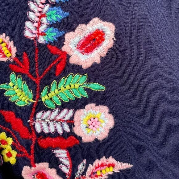 Boston Proper Floral Hippy Flare Cardigan Size XS - Picture 5 of 7